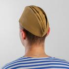 Пилотка ГОСТ, хлопок 100%, р. 56 + термонаклейка - фото 24983598