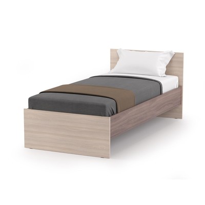 Кровать односпальная «Оптима», с основанием, 960×2040×800 мм, цвет шимо тёмный/шимо светлый