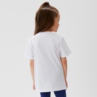 Футболка для девочки KAFTAN «Пони», белая, размер 34 (122-128 см) - Фото 5