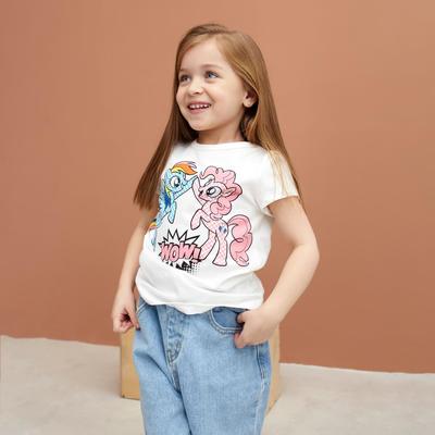 Футболка детская Wow My Little Pony, рост 110-116 см, белая