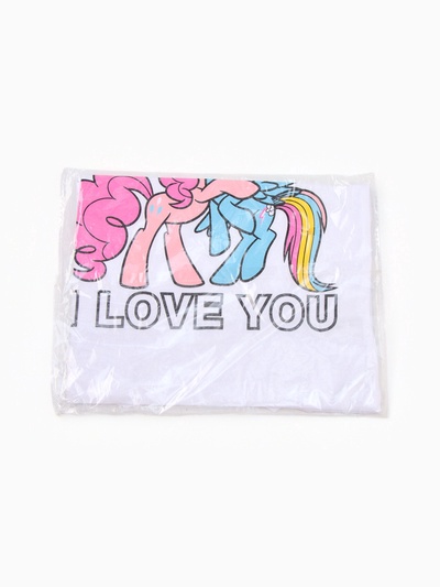 Футболка для девочки KAFTAN: I Love you, белая, размер 28 (86-92 см)