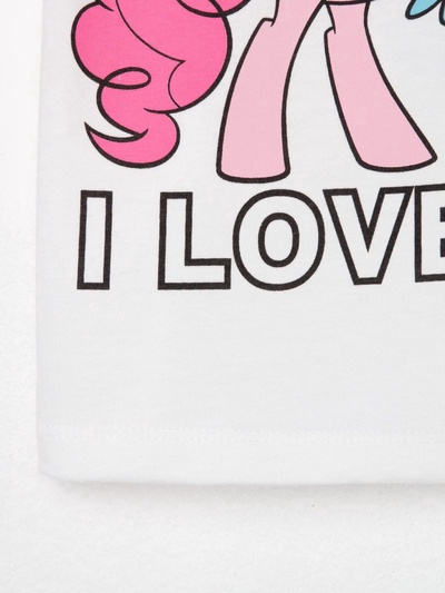 Футболка для девочки KAFTAN: I Love you, белая, размер 30 (98-104 см)