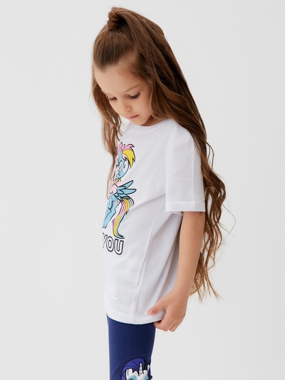 Футболка для девочки KAFTAN: I Love you, белая, размер 30 (98-104 см)