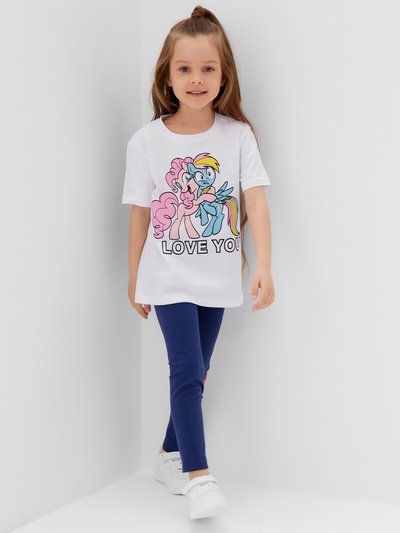 Футболка для девочки KAFTAN: I Love you, белая, размер 30 (98-104 см)