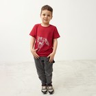 Футболка детская Transformers, рост 122-128 см, малиновая - фото 35238962