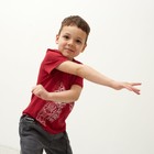 Футболка детская Transformers, рост 122-128 см, малиновая - фото 35238964