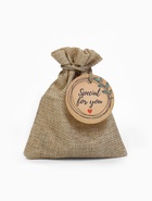 Мешочек подарочный «Для тебя», лён, 10×12 см, бежевый - Фото 1