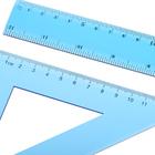 Набор чертёжный 4 предмета (линейка 30 см, угольник 19 см/ 30°, угольник 13 см/ 45°, транспортир) МИКС - Фото 4