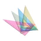 Треугольник 13 см, 30°, флюоресцентный, прозрачный, МИКС - Фото 2