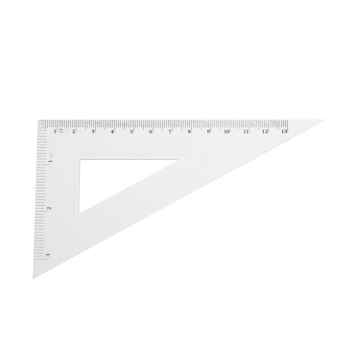Треугольник 13 см, 30°, прозрачный - Фото 1