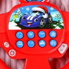 Музыкальный руль «Новогоднее путешествие», звук, работает от батареек, цвет красный, в пакете - фото 23623926