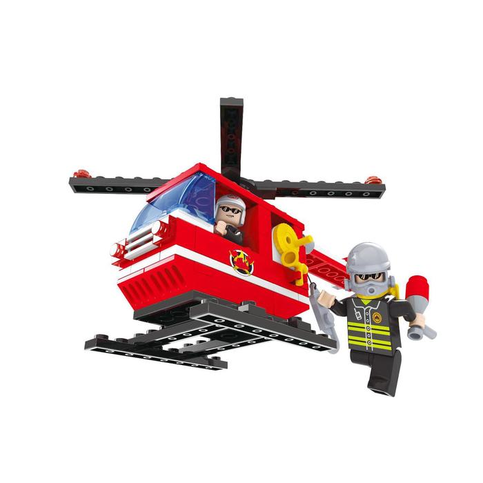 Конструктор Пожарные «Вертолет»,105 деталей, в пакете - Фото 1