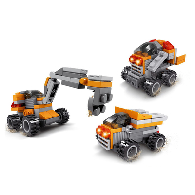 Конструктор Городские строители «Спецтранспорт», 3 в 1, 61 деталь, в пакете