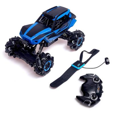 УЦЕНКА Машина радиоуправляемая «Джип-акробат», 4WD, с управлением жестами, работает от аккумулятора, МИКС