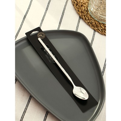 Ложка барная из нержавеющей стали Magistro «Олин», длина 21 см, серебристая