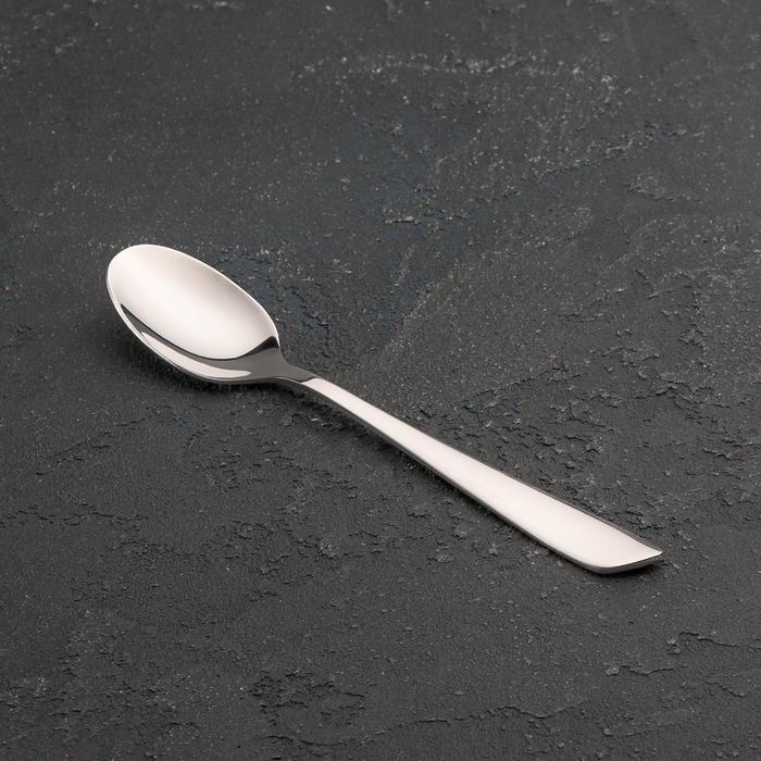 Ложка чайная Magistro «Эми», длина 15.5 см, нержавеющая сталь, серебристая - Фото 1