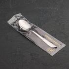 Ложка чайная Magistro «Эми», длина 15.5 см, нержавеющая сталь, серебристая - Фото 3