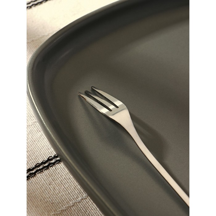 Вилка десертная из нержавеющей стали Magistro «Вудс», длина 12 см, цвет серебряный - фото 1882175331