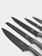 Набор кухонных принадлежностей «Гипноз», 6 предметов: ножи 5 шт., овощечистка, чёрный - Фото 3