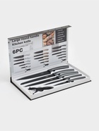 Набор кухонных принадлежностей «Гипноз», 6 предметов: ножи 5 шт., овощечистка, чёрный - Фото 6