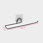 Держатель для бумажных полотенец Доляна, 4×28×6 см, чёрный - Фото 2