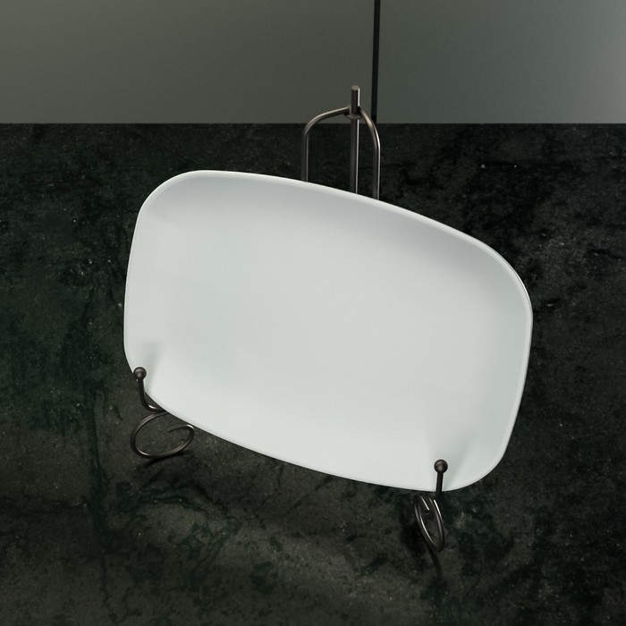 Подставка под тарелки Доляна, 15,5×25 см, цвет чёрный - фото 1907211693