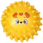 Развивающий тактильный мячик «Зверята», диаметр 8 см., цвет МИКС, Крошка Я - фото 24532668