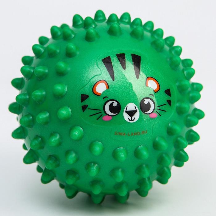 Развивающий тактильный мячик «Тигренок», диаметр 8 см, цвет МИКС, Крошка Я - фото 1898416189