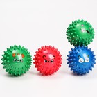 Развивающий тактильный мячик «Зверята», диаметр 8 см., цвет МИКС, Крошка Я - фото 24522488