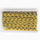 Тесьма «Уголки», ширина 2 см, намотка 25 м, цвет жёлтый - Фото 4