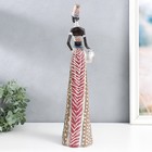 Сувенир полистоун "Африканка с кувшином в наряде под зебру" 45х13,8х10,5 см - фото 21234463