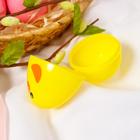 Основа для творчества «Яйцо-цыплёнок», открывается, набор 6 шт., размер 1 шт: 6 × 4 см - фото 8670927