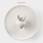 Блюдо для пирожных Доляна «Кролл», 18×18 см, цвет белый - фото 4322682