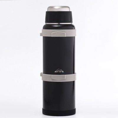 Термос Мастер К Volume, 4.2 л, с кружкой, с ситечком, сохраняет тепло 60 ч, нержавеющая сталь, чёрный