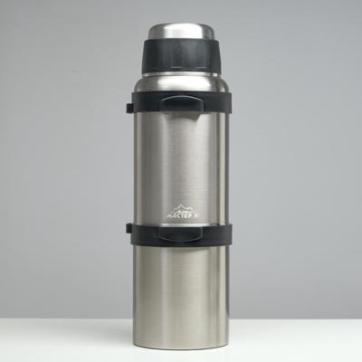 Термос Мастер К Volume, 4.2 л, с кружкой, с ситечком, сохраняет тепло 60 ч, нержавеющая сталь, серебристый