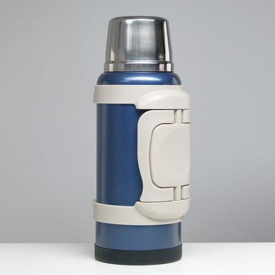 Термос Мастер К Volume, 3.2 л, с ситечком, с двумя кружками, сохраняет тепло 72 ч, нержавеющая сталь, синий