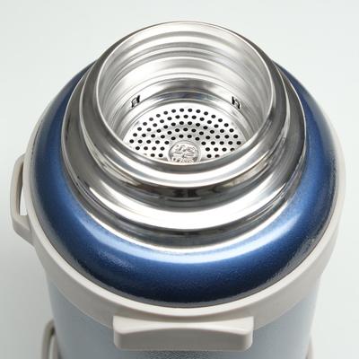 Термос Мастер К Volume, 3.2 л, с ситечком, с двумя кружками, сохраняет тепло 72 ч, нержавеющая сталь, синий