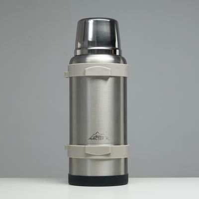 Термос Мастер К Volume, 3.2 л, с ситечком, с двумя кружками, сохраняет тепло 72 ч, нержавеющая сталь, серебристый