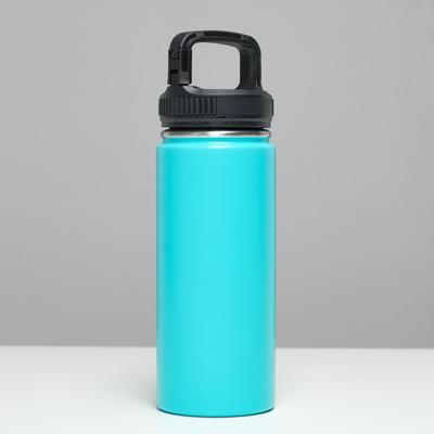 Термос TAKE IT EASY «Карабин», 550 мл, сохраняет тепло 24 ч, нержавеющая сталь, голубой