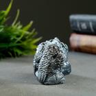 Фигурка гипс «Три совы на жердочке», состаренное серебро, 10×5×4 см - Фото 2