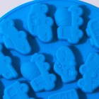 Форма для мармелада Доляна «Машинки», силикон, d=12 см, 17 ячеек, фиолетовая - Фото 4