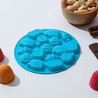 Форма для мармелада Доляна «Сладости», силикон, d=12 см, 16 ячеек, розовая - Фото 4