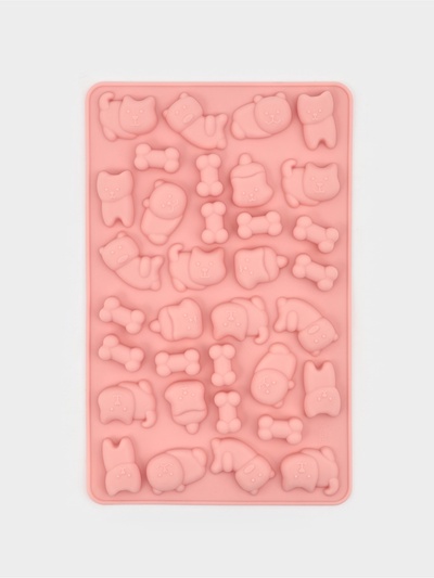 Форма для мармелада Доляна «Домашние питомцы», силикон, 19.5×12.5×1 см, 34 ячейки, МИКС
