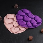 Форма для шоколада «Лямур», силикон, 20.5×19×2 см, 9 ячеек, МИКС - Фото 11