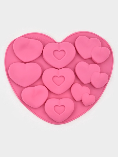 Форма для шоколада «Лямур», силикон, 20.5×19×2 см, 9 ячеек, МИКС