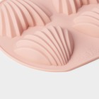 Форма для шоколада Доляна «Ракушки», 14.5×12.5×2 см, 4 ячейки (6×4.8 см), цвет МИКС - Фото 4