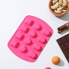 Форма для украшений Доляна «Самоцветы», силикон, 16×11,5×1,5 см, 12 ячеек, цвет МИКС - фото 24514707