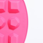 Форма для украшений Доляна «Самоцветы», силикон, 16×11,5×1,5 см, 12 ячеек, цвет МИКС - фото 24514710