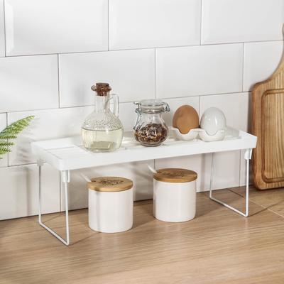 Полка универсальная складная, 39×14×15.5 см, белая