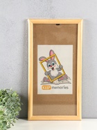 Фоторамка 20х40 см белое дерево № 5 - фото 809272362